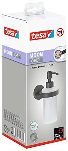 tesa MOON GRAY 40584-00000-00 soap dispenser 200 ml gray (matt), frosted glass (40584-00000-00)