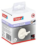 Miniatyrbild 2 av 5: tesa coat hook 40574-00000-00 MOON WHITE Number of hooks: 2 (W x H x D) 50 x 53 x 65 mm metal white (matt) 1 piece (40574-00000-00)