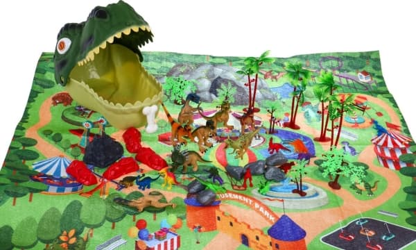 Ramiz "World of Dinosaurs" - figur och landskapsmatta