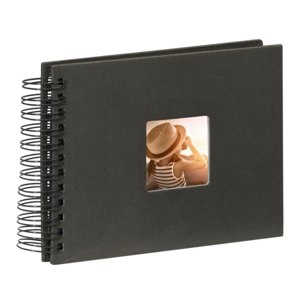 Hama Spiral Album Fine Art 24 x 17 cm 50 mustat sivut musta