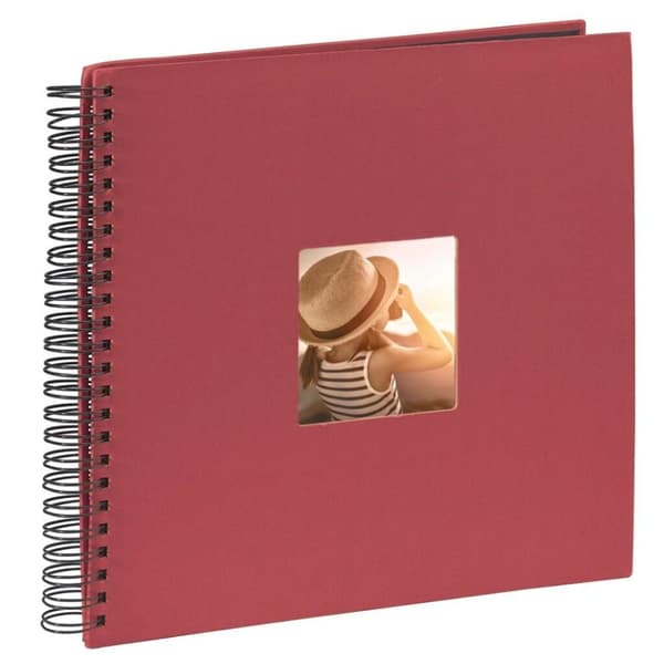Hama Spiral Album Fine Art 36 X 32 Cm 50 Svarta Sidor Burgund