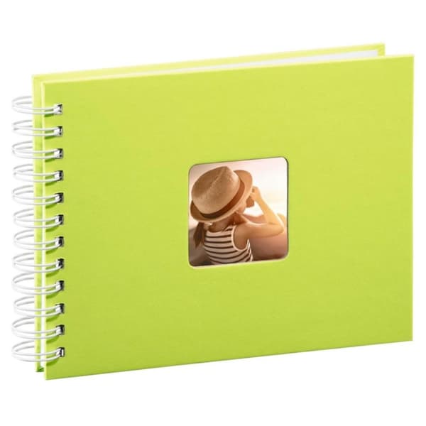 Hama Spiral Album Fine Art 24 X 17 Cm 50 White Pages Kiwi