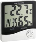 Miniatyrbillede 1 af 5: TFA-Dostmann WS 5031 - termo-hygrometer med tidsvisning indendørs elektronisk hygrometer sort - hvid (30-5031)