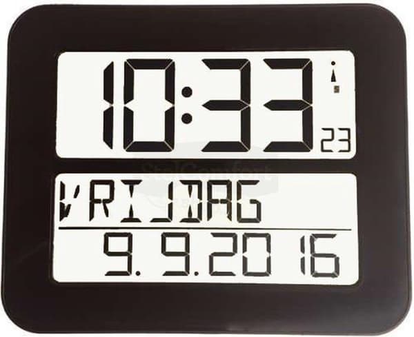 TFA Radio vægur 60.4512.01 258 mm x 212 mm x 30 mm Sort (60.4512.01)
