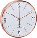 Miniatyrbild 1 av 4: TFA-Dostmann 60.3534.51 Väggklocka Kvarts Väggklocka Rund Koppar - Vit (60.3534.51)