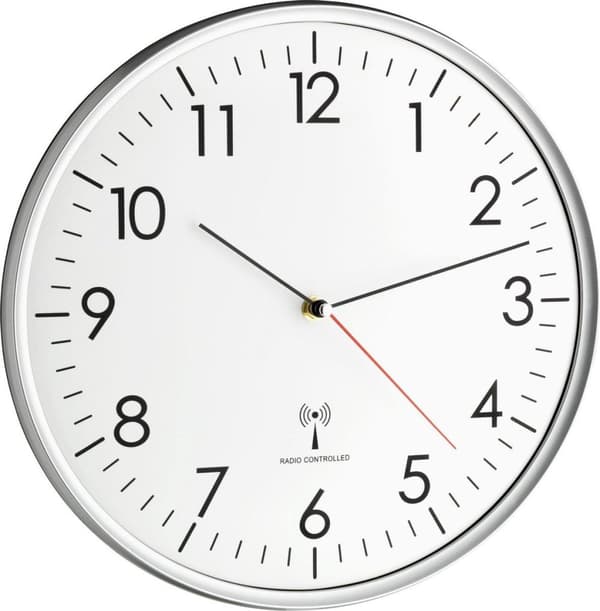 TFA analog radiostyrd väggklocka (60.3514)
