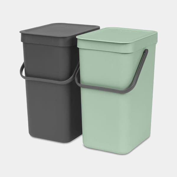 Brabantia Sort & Go suorakulmainen muovivihreä - harmaa (214448)