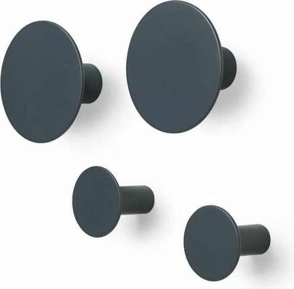 Blomus vægkroge, sæt med 4, gunmetal (65800)