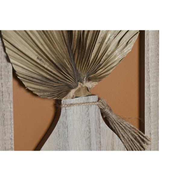 Fotoram DKD Home Decor 43 x 1,2 x 40 cm Naturell Multicolour Trä MDF Boho