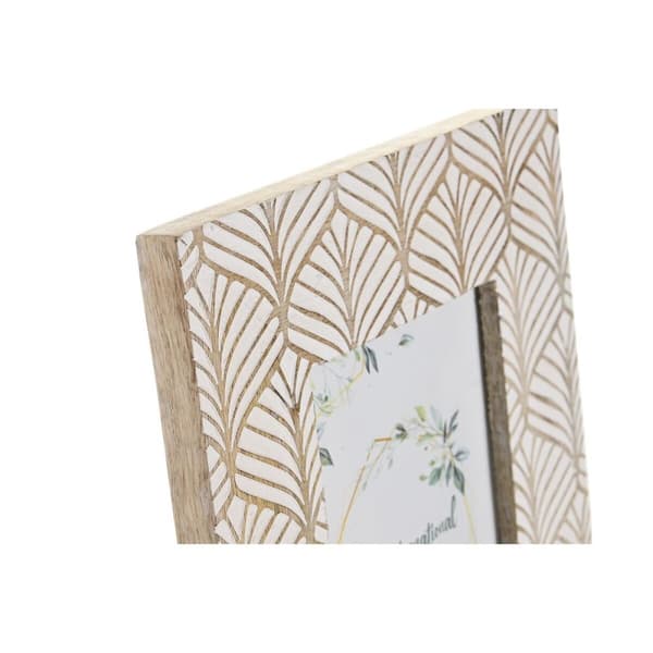 Fotoram DKD Home Decor 22,5 x 2 x 28 cm Glas Brun Vit Mangoträ Urban
