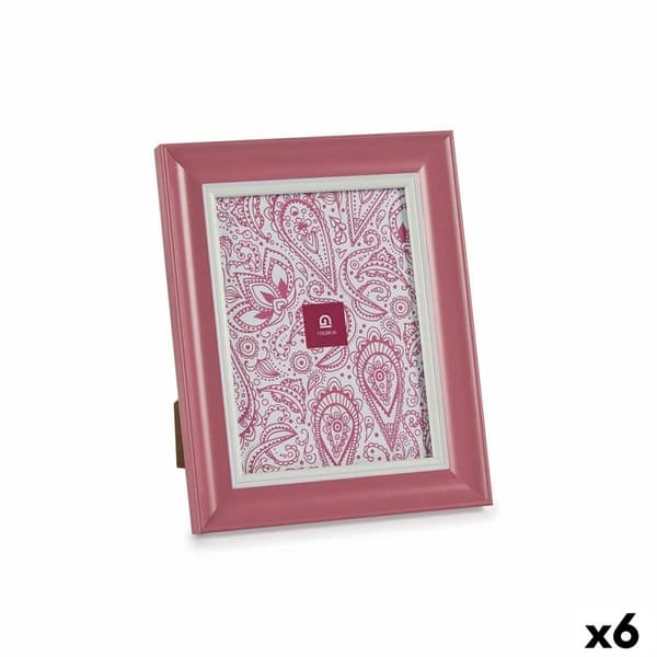 Kuvakehys Kristalli Pinkki Muovinen (6 osaa) (2 x 26 x 21 cm)