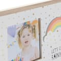 Miniatyrbillede 2 af 3: Fotoramme DKD Home Decor Regnbue Pink Hvid Børns Træ MDF (25 x 1 x 16 cm) (2 enheder)