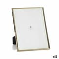 Miniatyrbillede 1 af 2: Fotoramme Gylden Krystal Stål (15,5 x 28 x 22,9 cm) (12 enheder)