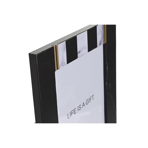 Fotoram DKD Home Decor Metall Dvobarvna Trä MDF (20,8 x 1,5 x 25,8 cm)
