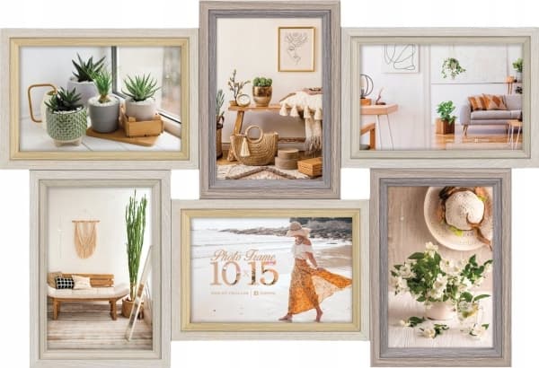 ZEP Zara 6Q, Fotoramset, MDF, Självtorkning, Bord, Vägg, 10 x 15 cm, Rektangulär