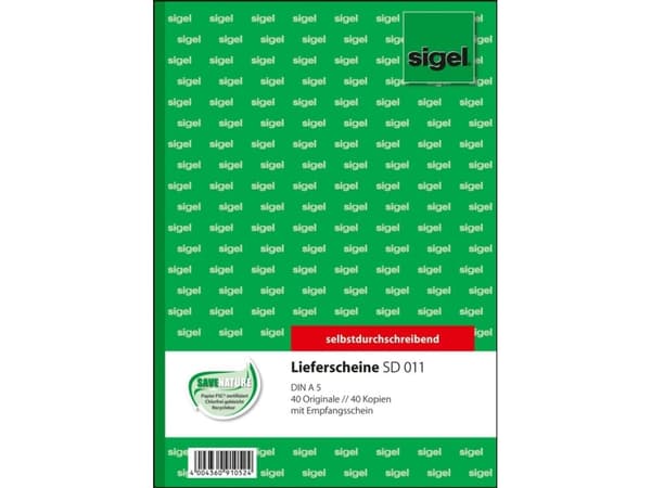 Sigel SD011, Hvit, Gult, A5, 80 ark