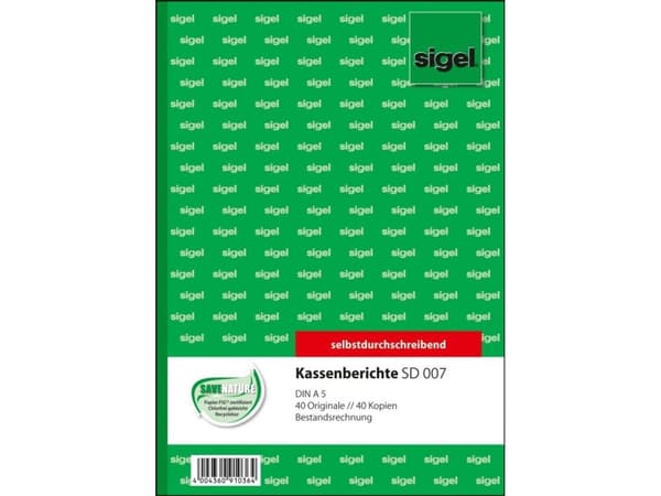 Sigel SD007, Hvit, Gult, A5, 80 ark