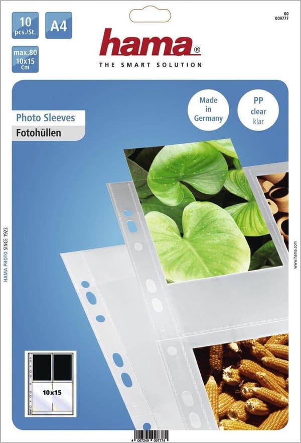 Hama Photo Sleeves A4, kirkas, 10 x 15 cm (00009777)