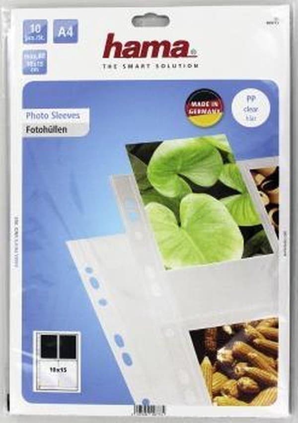 Hama Photo Sleeves A4, kirkas, 10 x 15 cm (00009777)