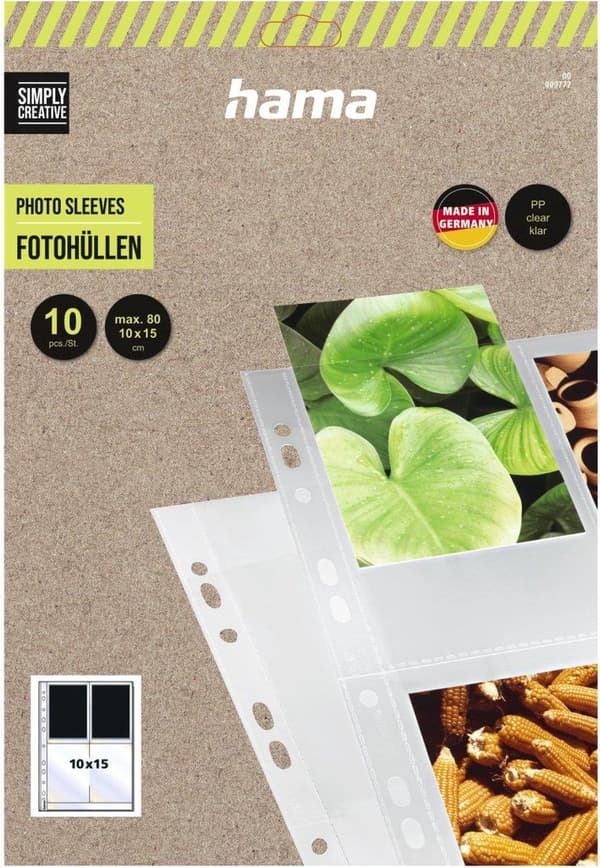 Hama Photo Sleeves A4, kirkas, 10 x 15 cm (00009777)