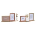 Miniatyrbillede 1 af 2: Fotoramme DKD Home Decor 30 x 5 x 19 cm Blomst Ansigt Keramik Harpiks Multifarvet Træ MDF Urban (2 enheder)