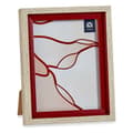 Miniatyrbillede 2 af 2: Fotoramme 18,8 x 2 x 24 cm Krystal Rød Træ Brun Plastik (6 enheder)