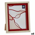 Miniatyrbillede 1 af 2: Fotoramme 18,8 x 2 x 24 cm Krystal Rød Træ Brun Plastik (6 enheder)