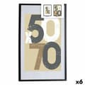 Miniatyrbillede 1 af 2: Fotoramme 62,5 x 2,5 x 92,5 cm Sort Plastik Træ MDF (6 enheder)