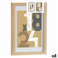 Miniatyrbillede 1 af 2: Fotoramme 24 x 2,5 x 32,5 cm Natur Glas Træ MDF (6 enheder)