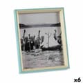 Miniatyrbillede 1 af 2: Fotoramme Krystal Blå Hvid 3 x 27 x 22 cm Træ MDF (6 enheder)