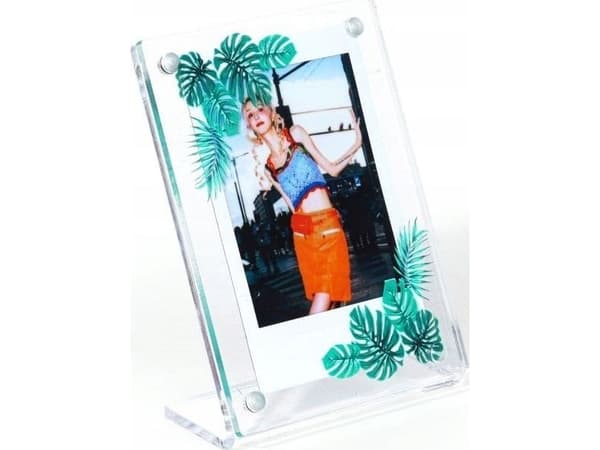 LoveInstant valokuvateline kehys Fuji Fujifilm Instax Mini / Zink / Vihreät lehdet