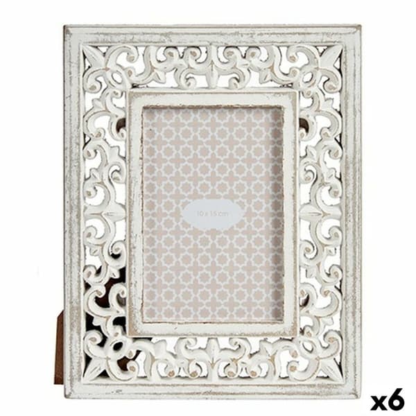 Fotoram Vit Trä MDF 19,6 x 24,5 x 1 cm (6 antal)