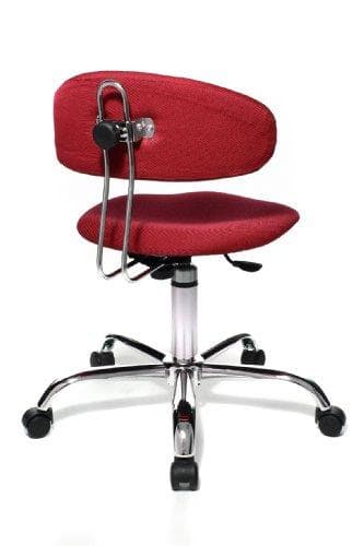 Topstar ST290W51 Fitness Drejestol med Rygstøtte Sitness 40 Fyldet polstring Rød