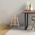 Miniatyrbild 7 av 7: Stafflibord i bokträ hopfällbar bildhållare fotostativ Stafflibord med tre ben för sittande Bild ram