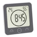 Miniatyrbillede 1 af 6: TFA Dostmann badeværelse/køkkenur med timer timer grå digital (60.4001.10)