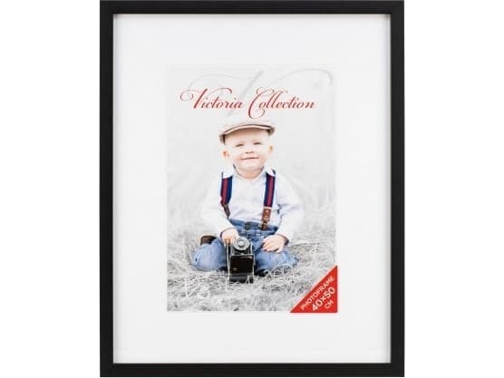 Nuotraukų rėmelis Victoria Collection Cubo photo frame 40x50, juodas (VF2275)