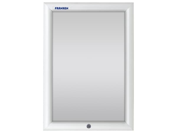 Franken BS1902, Gjuten aluminium, Polystyren, Silver, Matt, Vägg, Rektangulär, 359 mm