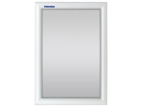 Franken BS1801, Enbildsram, Gjuten aluminium, Grå, Matt, Vägg, Rektangulär