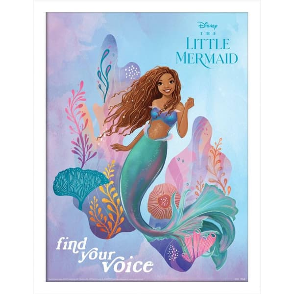 The Little Mermaid Find Your Voice Framed Poster