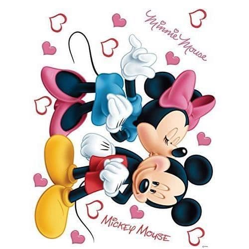 AG Design Disney Musse Pigg, Väggdekal, 30x 30cm-1Del, papper, Färgglad, 30x 30cm - DKs 1085