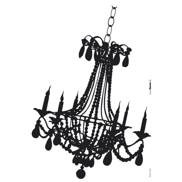 Kronleuchter, Wallsticker - 50x70 cm