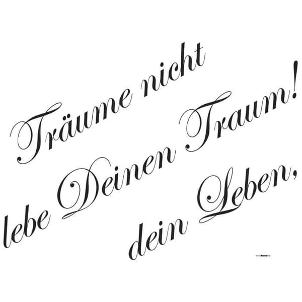 Träume, Wallsticker - 50x70 cm