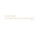 Miniatyrbild 1 av 4: Du lächelst, Wallsticker - 14 x 70 cm