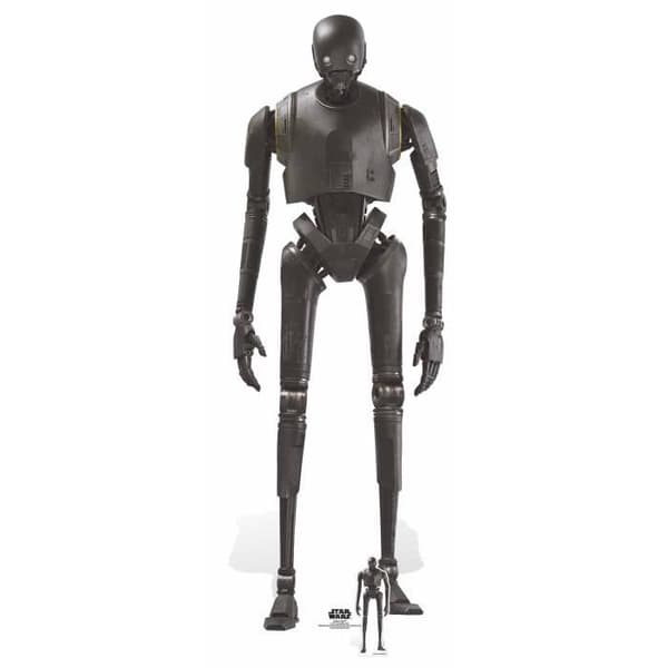 Kartongfigur i naturlig storlek K-2SO Star Wars Rogue one - Star Wars - Brun - Barn