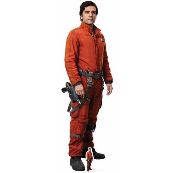 Poe Dameron Star Wars VIII Kartonfigur i naturlig storlek - Star Wars - Orange - Barn