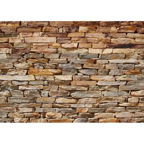Stenmur, fototapet, 360x254 cm, 4 delar - 15317