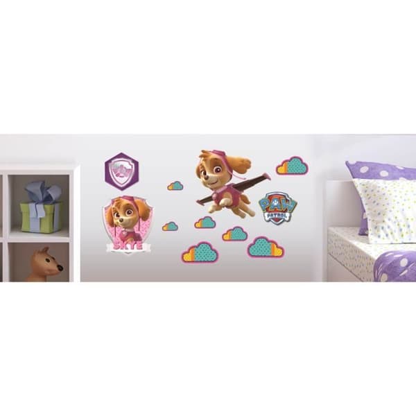 4 Skye Paw Patrol-klistermärken 13,5X 32,5 CM