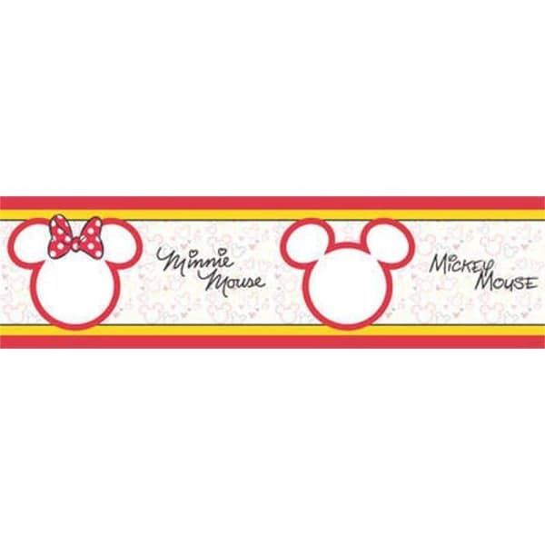 Fris - Disney - Mickey &amp; Minnie Night Out - Röd - 5m - Barnslig dekoration