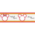 Miniatyrbild 1 av 2: Fris - Disney - Mickey &amp; Minnie Night Out - Röd - 5m - Barnslig dekoration