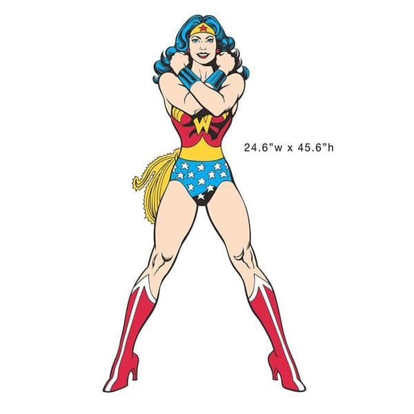 Wonder Woman DC Comics jätte repositionerbar klistermärke 45,7 cm X 101,6 cm